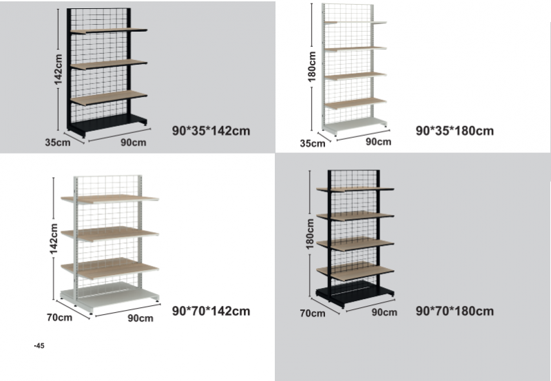 Slim ξύλινα ράφια